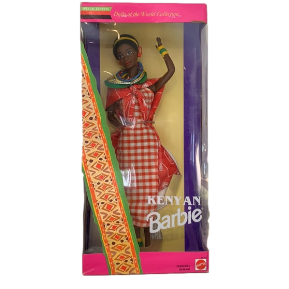 Vintage Kenyan Barbie Mattel 1993 Dolls of the World Collection New in Box